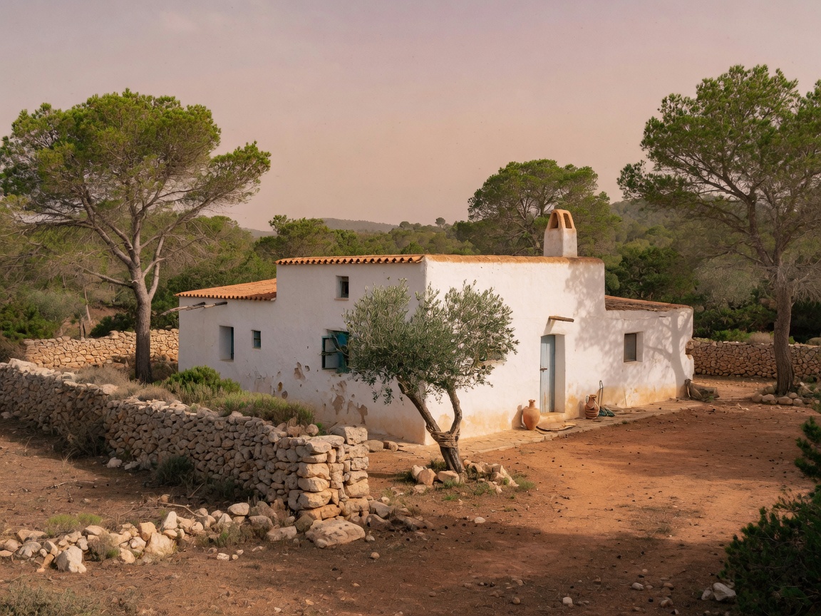 A quiet finca in the pines, the island away from the poster.